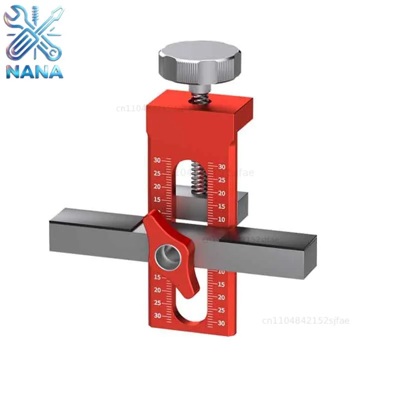 Multifunctional wardrobe door installation auxiliary aluminum alloy punching furniture woodworking tools positioning fixture