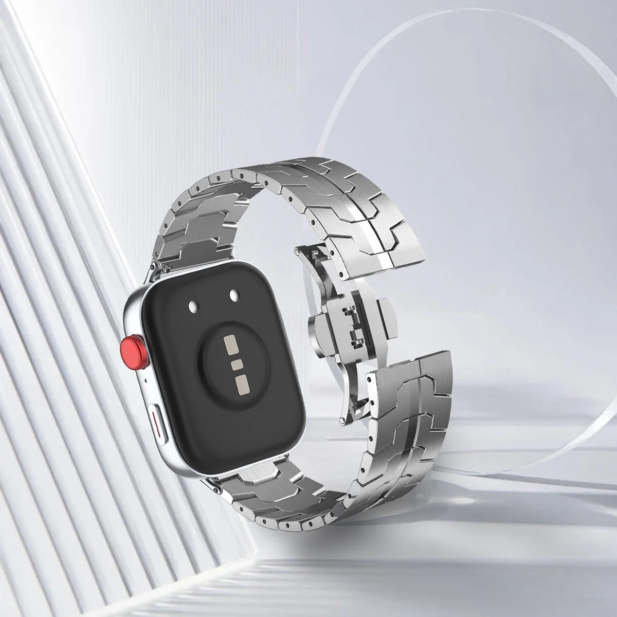 حزام معدني لساعة Huawei Watch Fit 4 Pro سوار معصم قابل للتعديل لساعة Huawei Watch Fit 3 4 الذكية بسوار من الفولاذ المقاوم للصدأ