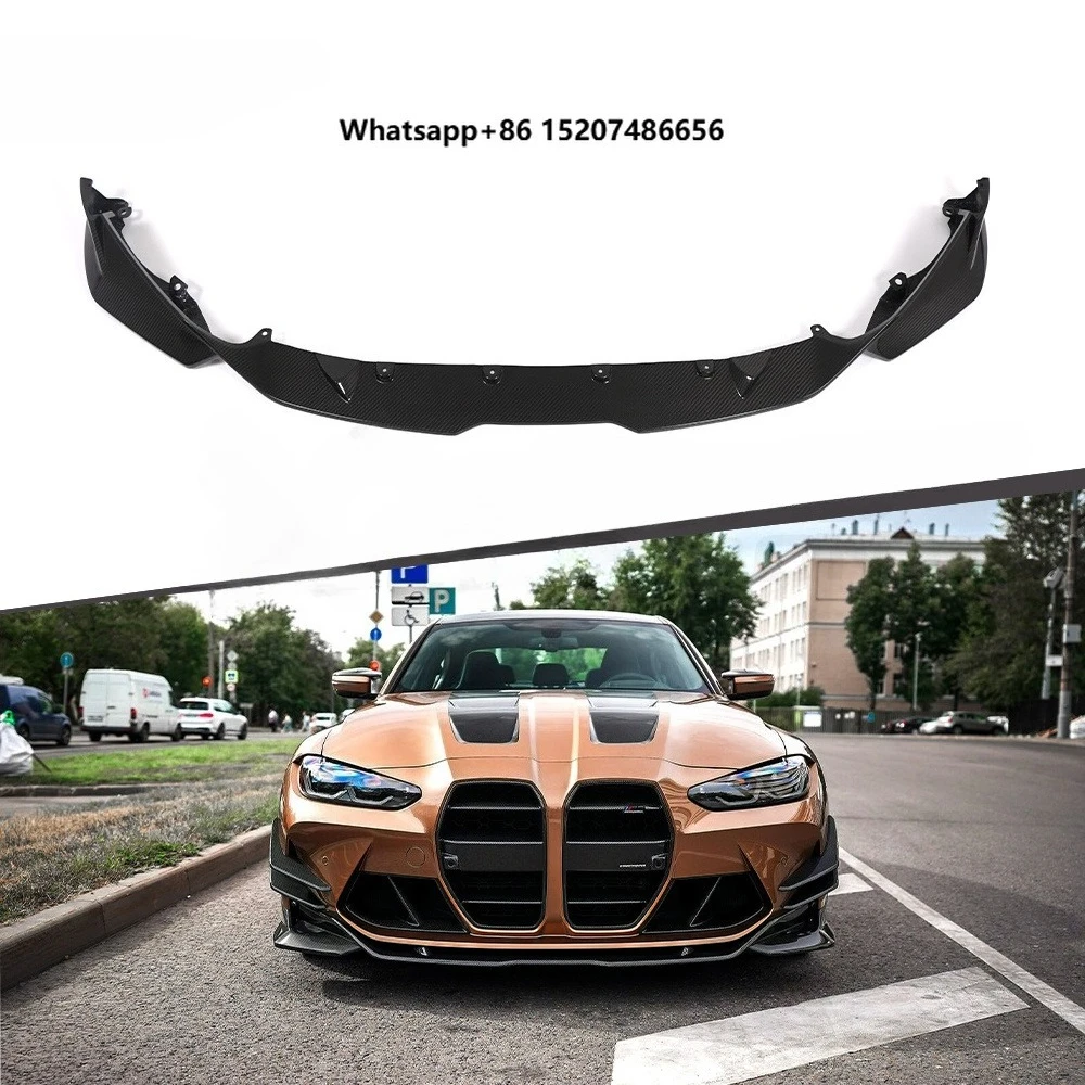 Dry Carbon Fiber CFA Style Front Chin Spoiler Bumper Lip Spoiler Front Bumper Lip Deflector for G80 G81 G82 G83 M3 M4