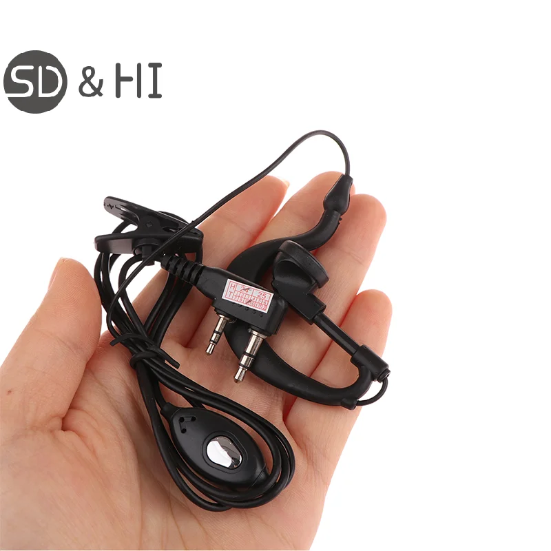 For Baofeng BF-888S UV5R Walkie-Talkie 992 Earwear 2 Pin K Type Walkie Talkie Headset Earphone Wired Two Way Ham Radio Earpiece