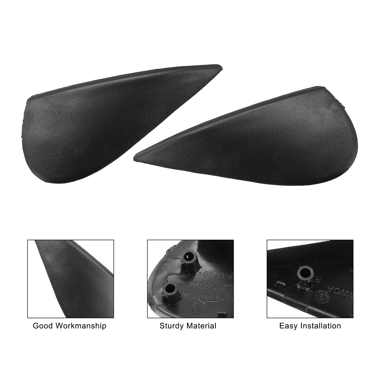 Practical Car Side Mirror Corner Triangle Fender Cover Trim for Nissan Versa 2012 2019 Optimal Functionality and Easy Install