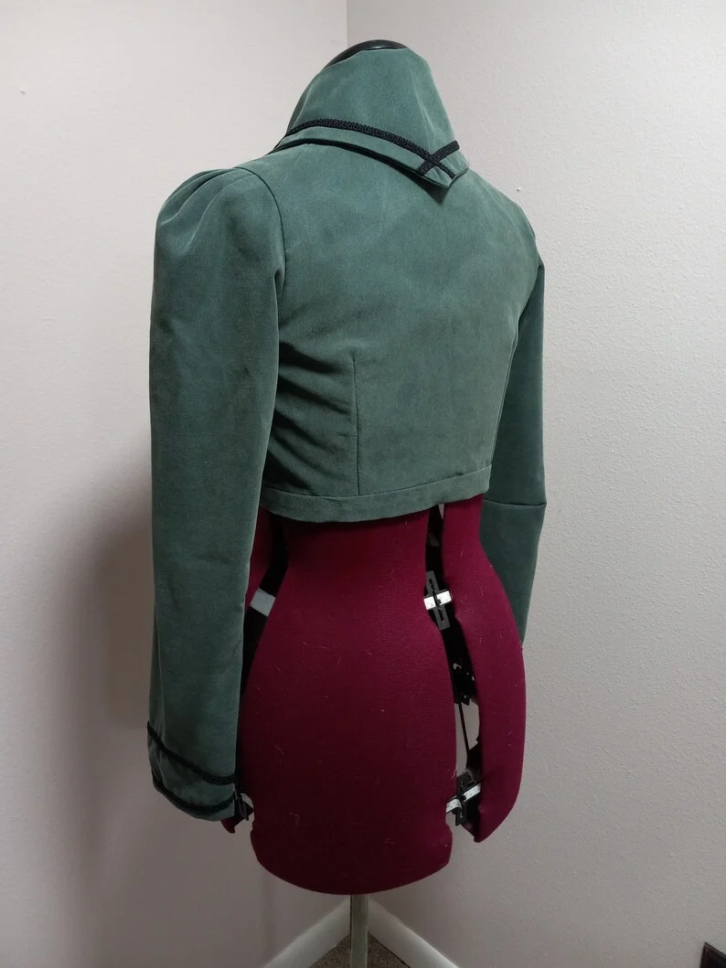 Regency Empire Spencer Jacket Women's Gothic Victorian Military Coat Medieval Jane Austen Tea Party Top Theatre Reenactment