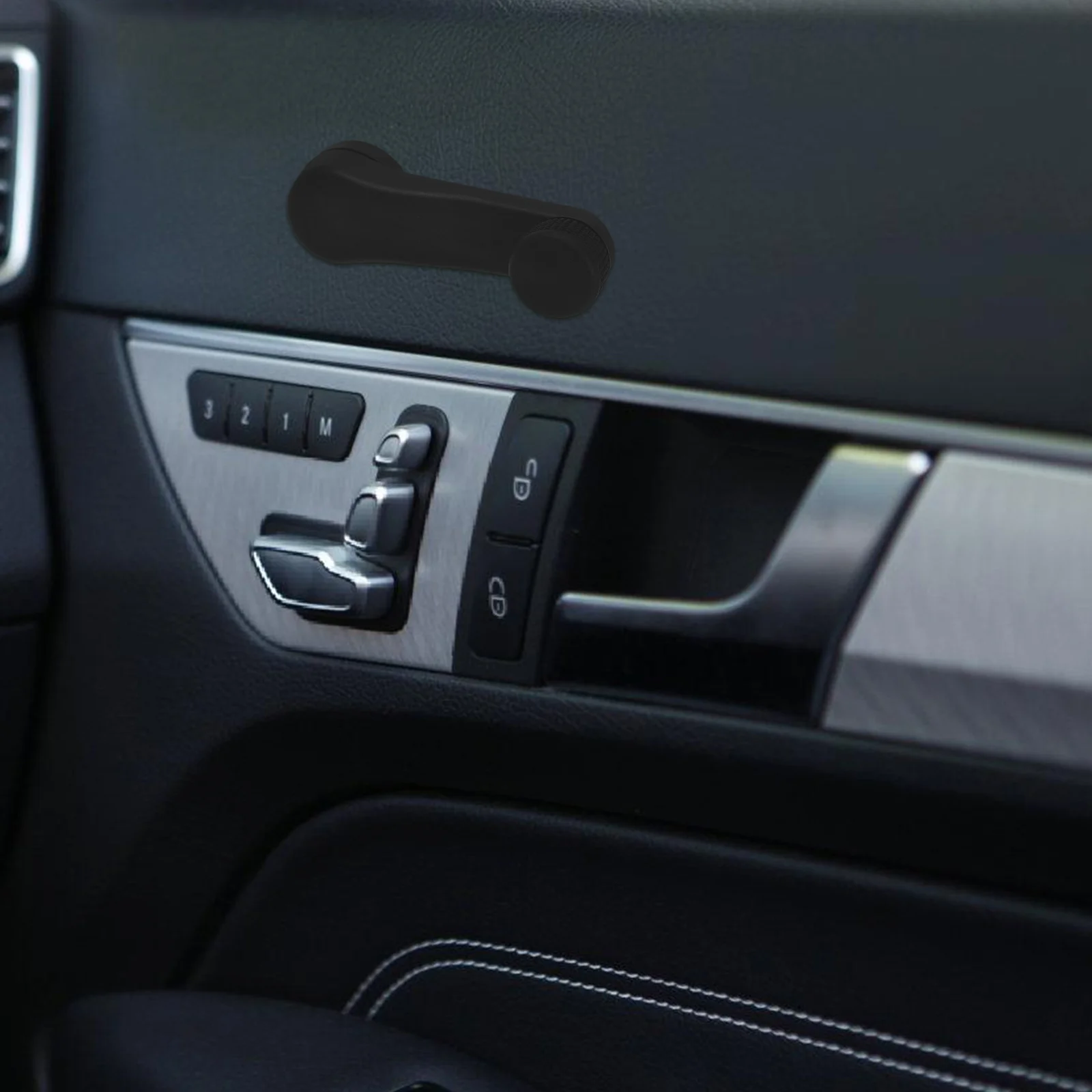 الركاب الجانب نافذة السيارة كرنك مقبض استبدال 1 زوج دليل نافذة فتاحة الباب اللفاف الناهض مجموعة قطع غيار نافذة السيارات #4