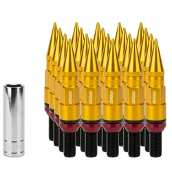 Hub Lock Bolts 6061 Aluminum Cover Type Cone Wheel Lug Nut Bolt For German Car Wheel Nuts With Pointed