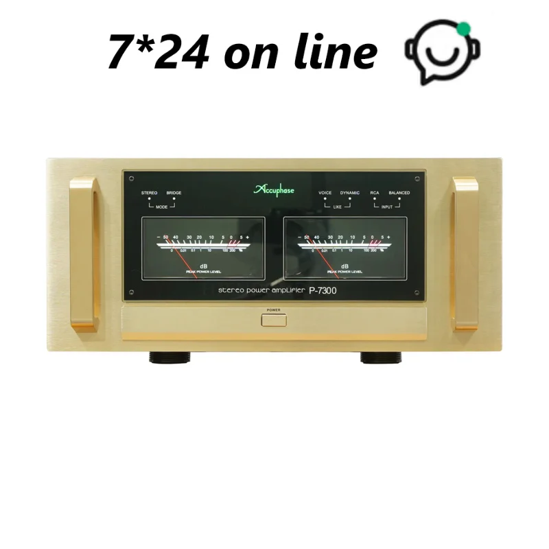 

STEREO POWER AMPLIFIER P-7300 Copy Accuphase Each Channel Delivers Ample Power Down To Low Load Impedances Of 1 Ohm