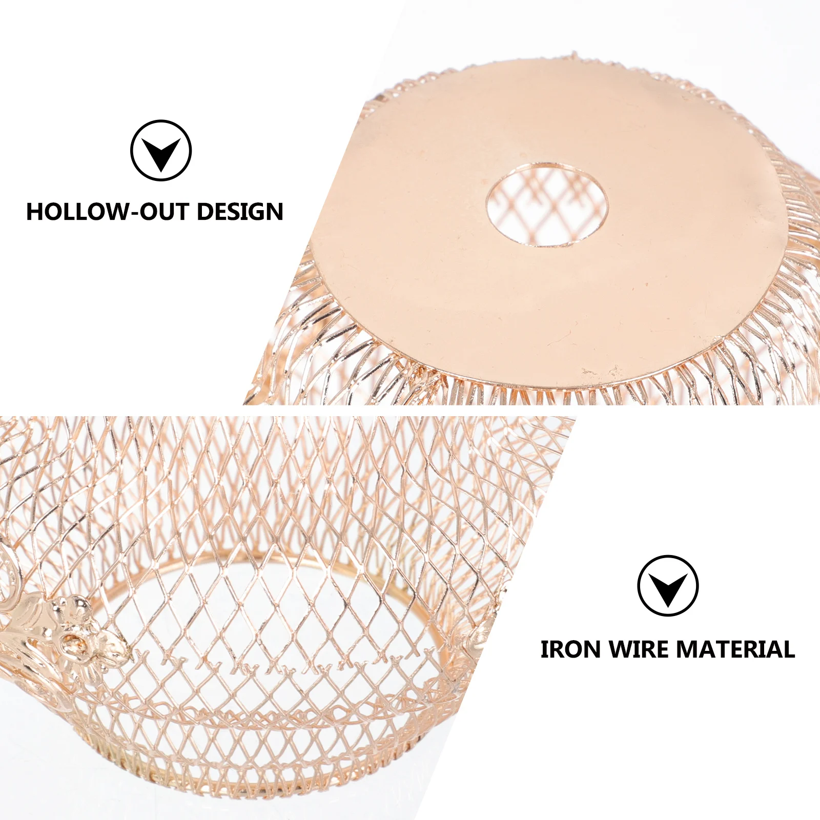 

1pc Metal Lampshade Iron Craft Hollow-Out Light Cover Golden Retro Style Decorative Hanging Lamp Accessory Ceiling Light Shell