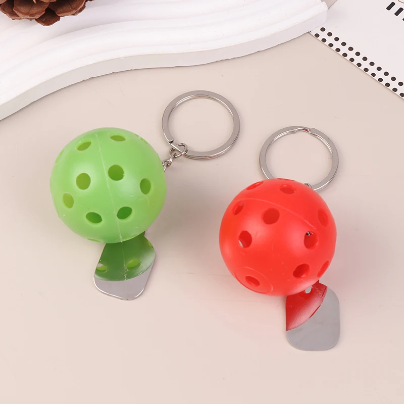 Creatieve Mini Pickleball Sleutelhanger Hanger Voor Bagagelabels Auto Sleutelhanger Sleutelhouder Tas Ornament Pickleball Racket Liefhebbers Geschenken