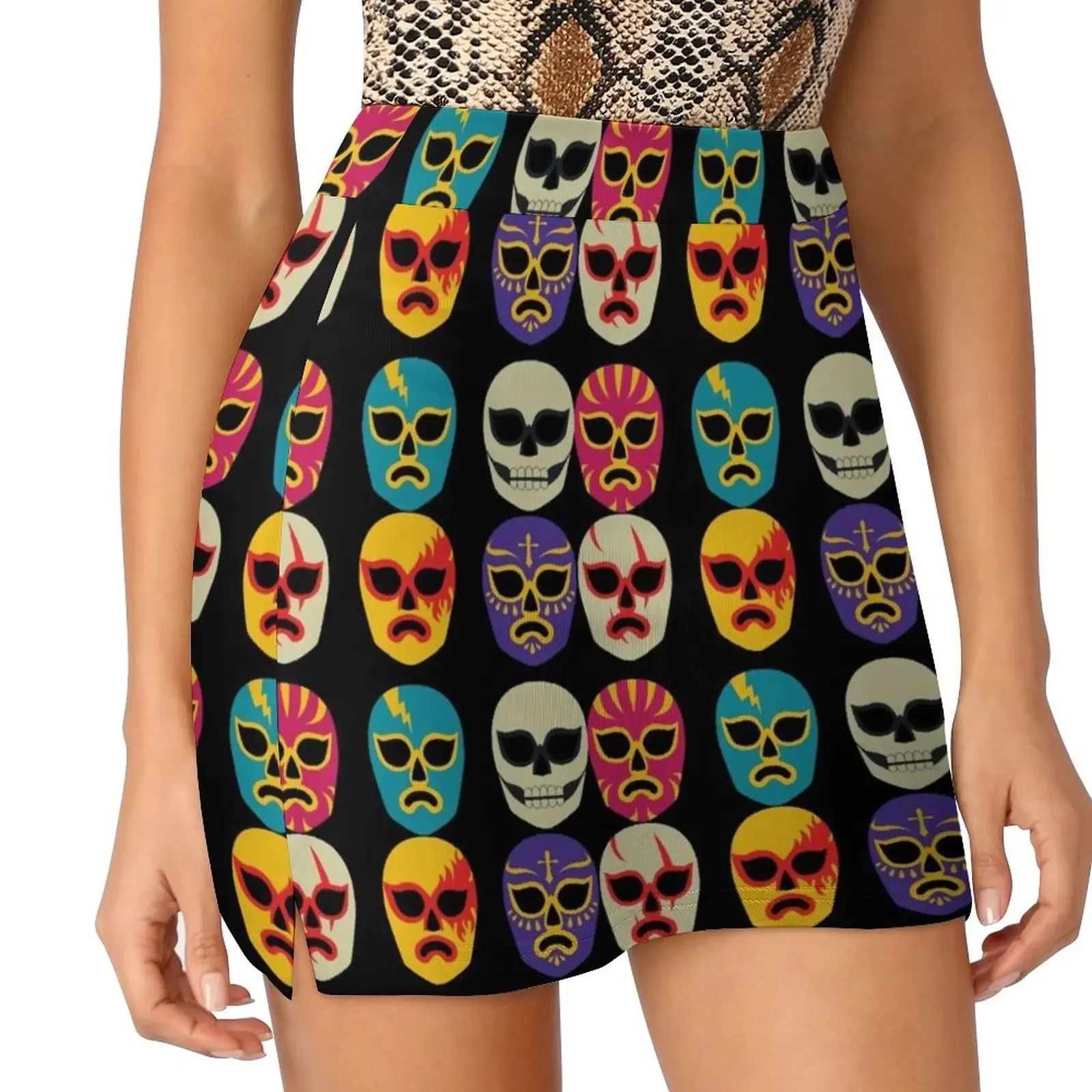 

Luchador masked Mini Skirt Women skirt women clothes sexy short mini skirts dress