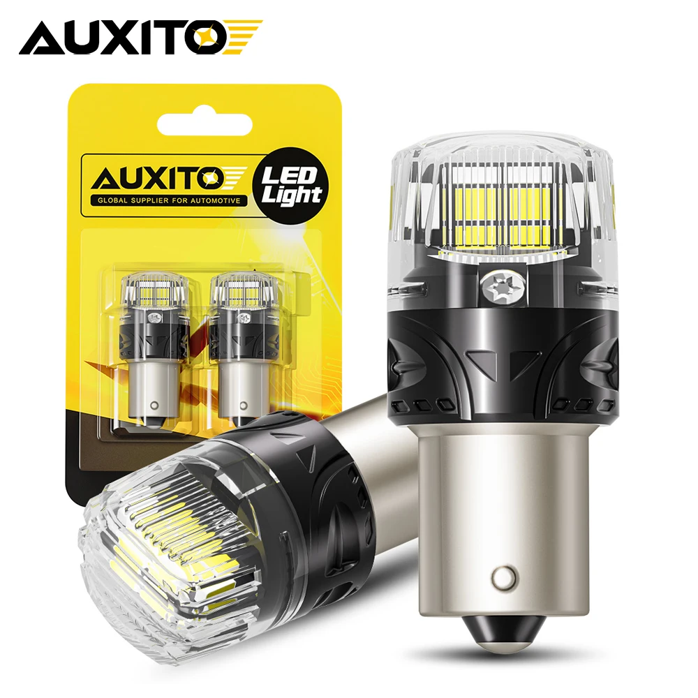 

AUXITO 2 шт. S25 1156 светодиодные лампы P21W BA15S 7506 светодиодные фонари Canbus для автомобильной парковки заднего хода задние фонари DRL дневные ходовые огни 12 В
