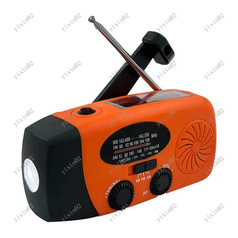 

Hand Crank Solar Radio Multifunctional Charger Flashlight for Outdoor