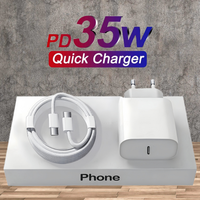 PD 35W Fast Charger For iPhone 11 12 13 14 15 Pro Max Fast Charging Cable For iPhone 15 Plus USB Type C Data Line Phone Charger