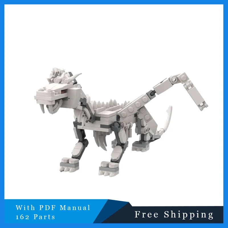 

162 детали, серия биологических моделей, белые крутые крылатые динозавры, строительные блоки, детская сборная игрушка «сделай сам» для мальчиков, подарки на день рождения