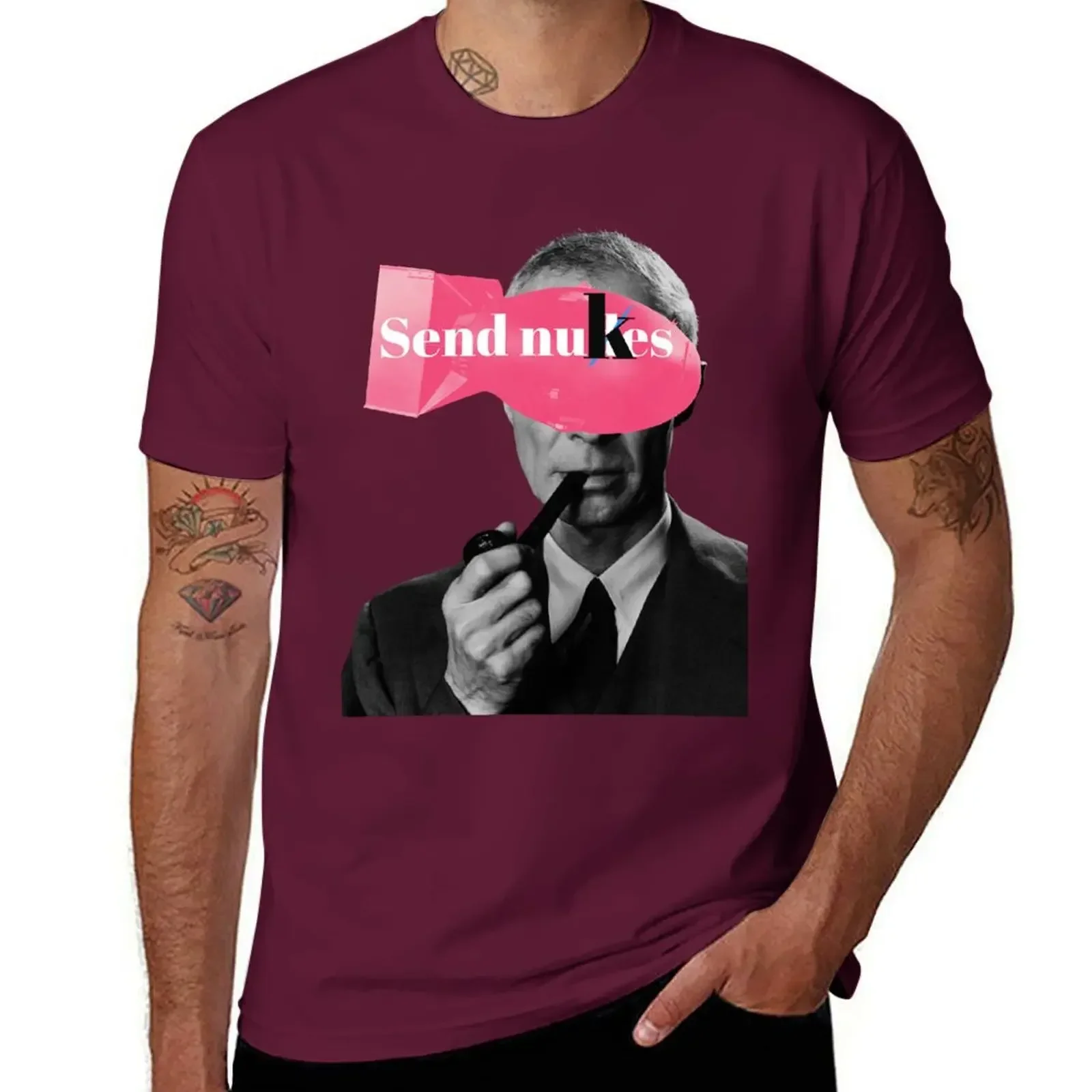 Send nukes Robert Oppenheimer T-shirt plain customizeds vintage clothes tops mens graphic t-shirts anime New Arrival Summer 2024