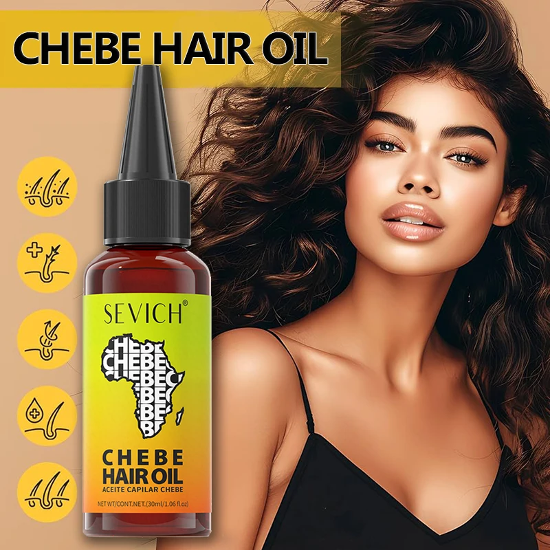 Aceite de Chebe de 30ml, esencia antipérdida de cabello, aceite de Chebe para el crecimiento del cabello, cuidado del cuero cabelludo, extracto en aerosol, reparación de aceite para el crecimiento del cabello dañado, fortalecedor