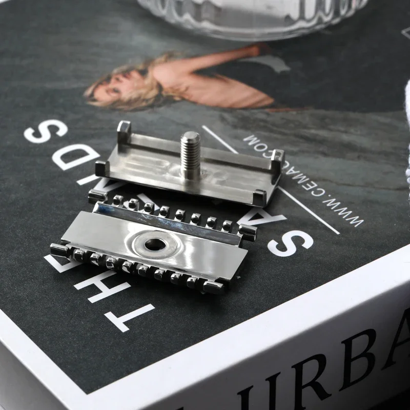 YAQI Razor 1.50 OC Sentinel ssp (316 Stainless Steel) Mens Polished Safety Razor Head With 1.5mm Blade Gap Durability Razor Head