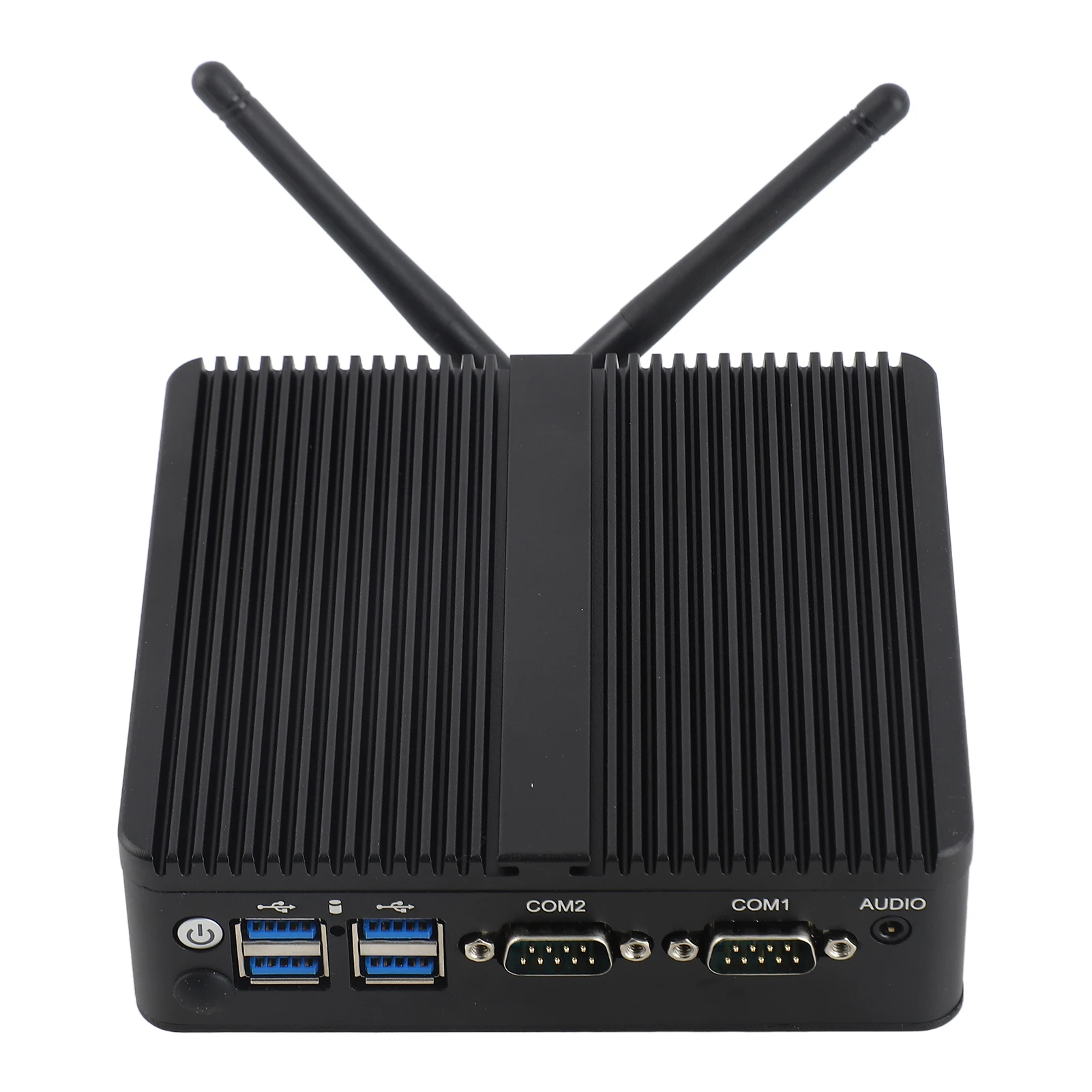 Para Win Mini PC Mini PC CPU J4125 DDR4 8G PC Industrial sin ventilador con puertos LAN Gigabit dobles a prueba de polvo para Win 7 10 Mini PC