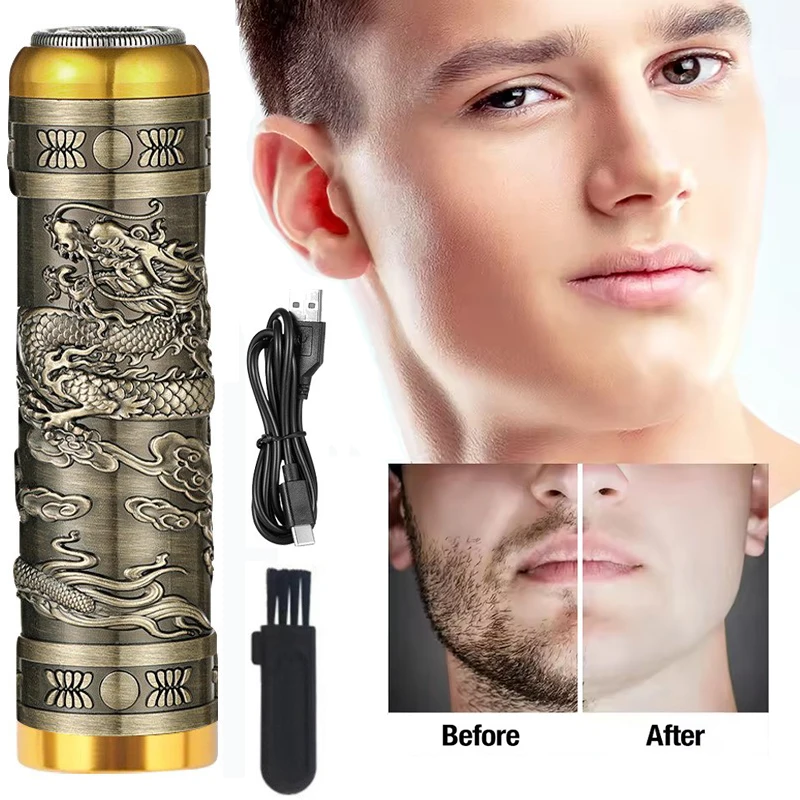 T9 Men's Electric Shaver Mini Razor USB Rechargeable Shavers For Men Family Travel Portable Beard Trimmer Beard Hair Removal