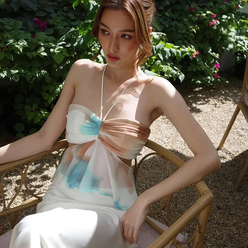 

Tank Top Women Vintage Fashion Print Women Clothing Summer New Color Match Gothic Clothes m