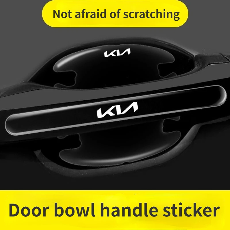 Car Door Handle Sticker Scratched Door Bowl Protection Sticker For Kia K2/K3/K5/KX3 Sportage Cerato Optima Soul Rio Carens Smart