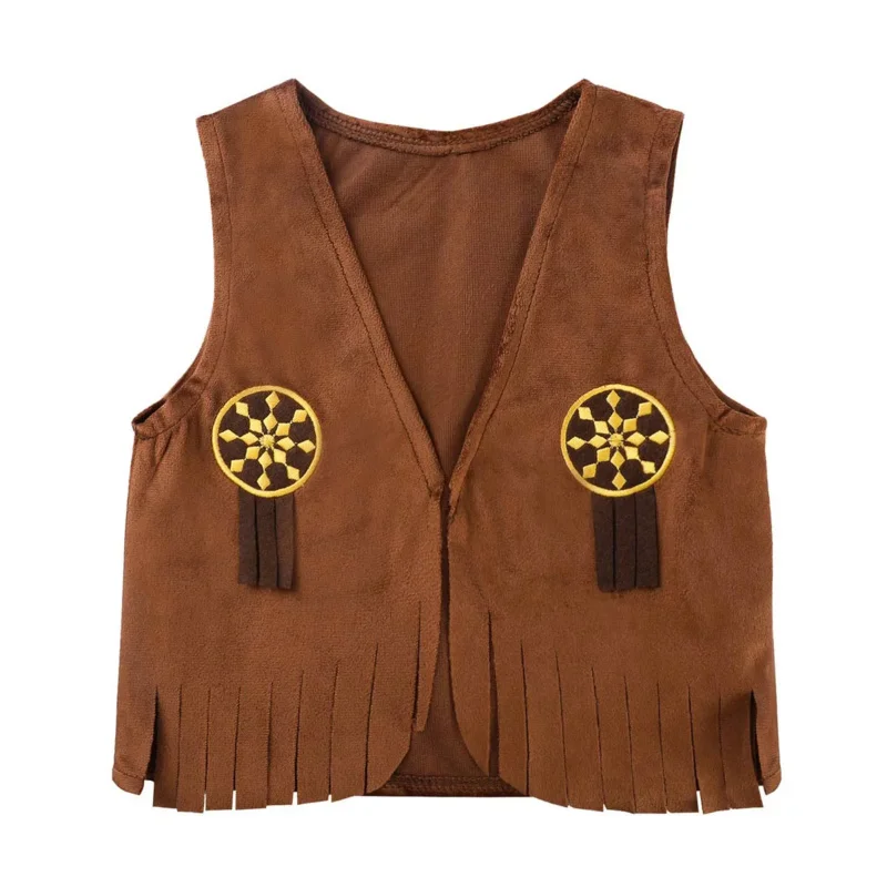 Costume de Cowboy Western pour Enfants, Tenues de Performance sur Scène, Halloween, Pourim, Cosplay, Événement, Habillage, ix, Garçons