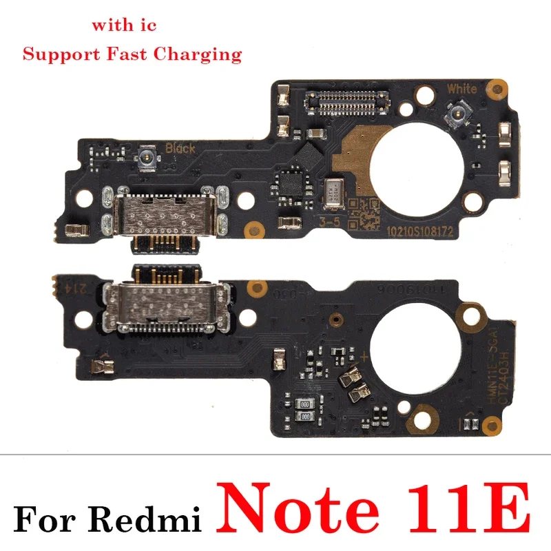 10PCs Dock Connector USB Charging Charger Port Board Flex Cable For Redmi Note 11 11e 11s 11T 12 12s 13 Pro Plus 4G 5g
