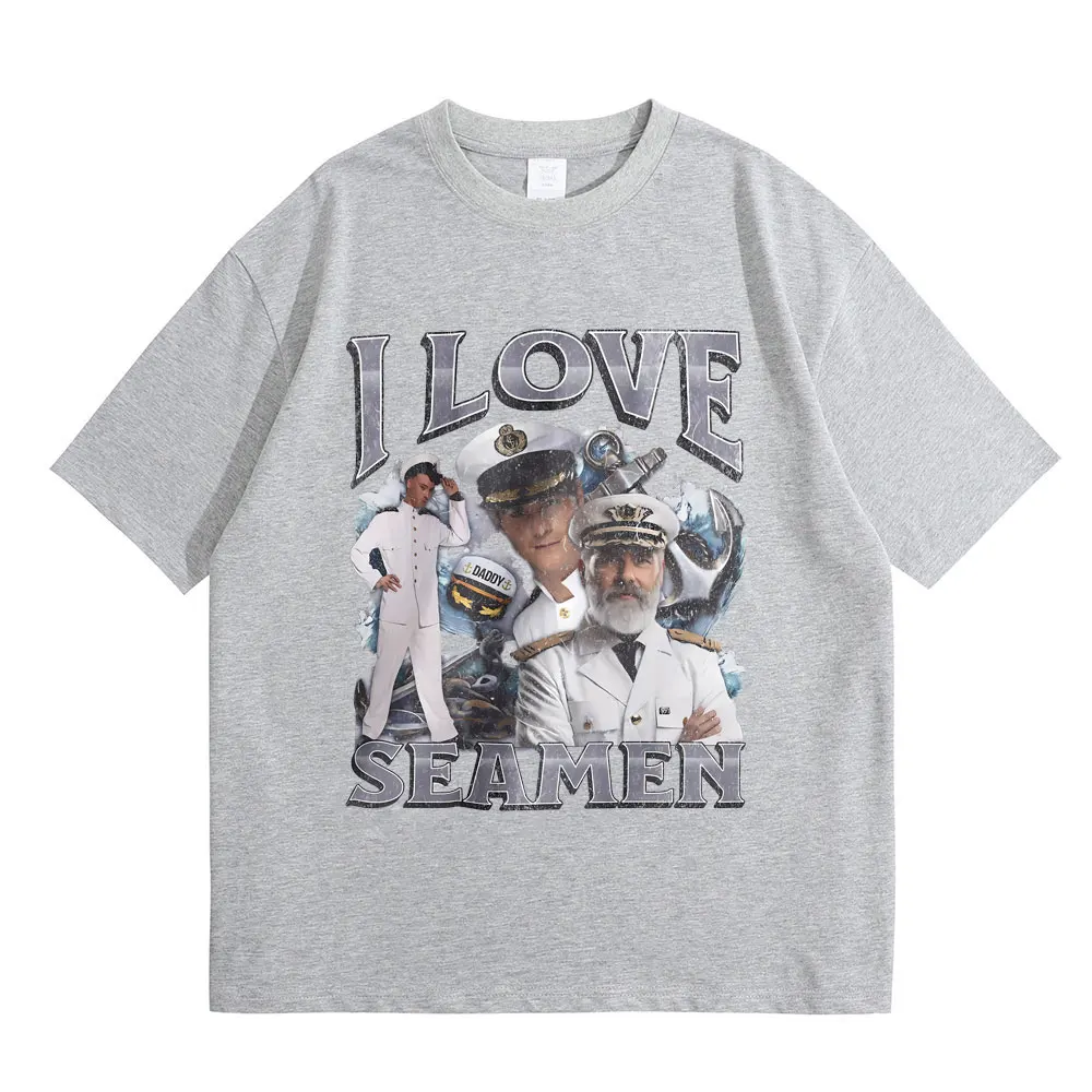 2026 I Love Seamen Funny Offensive Sailor Tshirt Male Pure Cotton T-shirt Men Women Casual Fashion T Shirts Unisex Vintage Tees