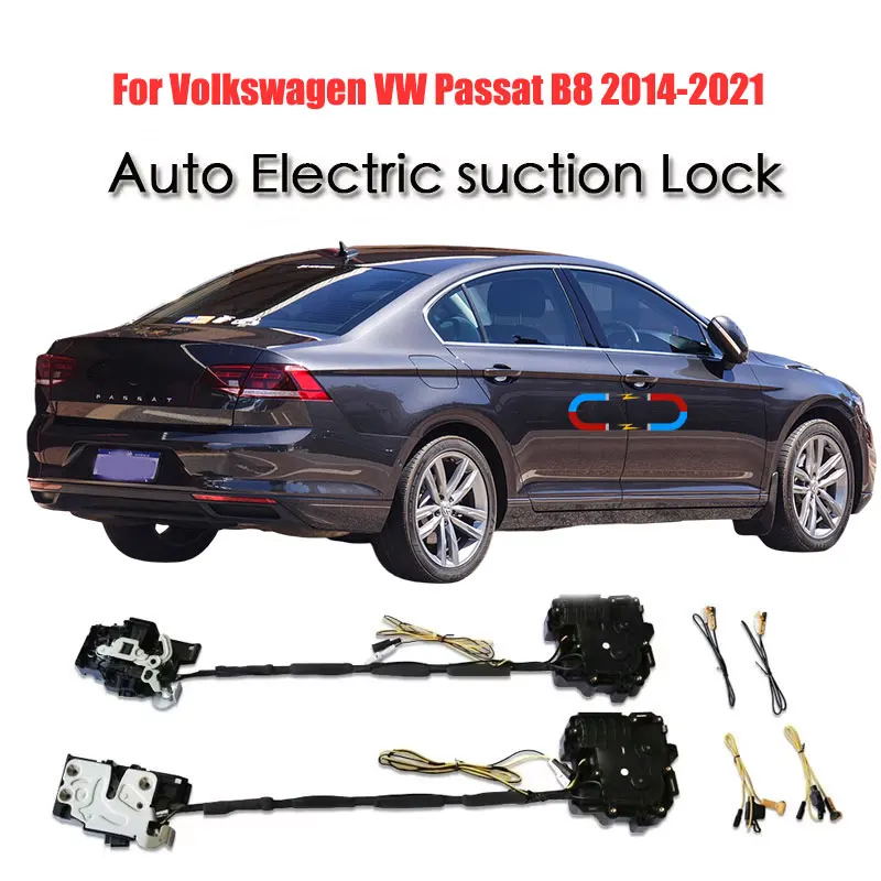 

For Volkswagen VW Passat B8 Car Soft Close Door Latch Pass Lock Actuator Auto Electric Absorption Suction Silence Closer