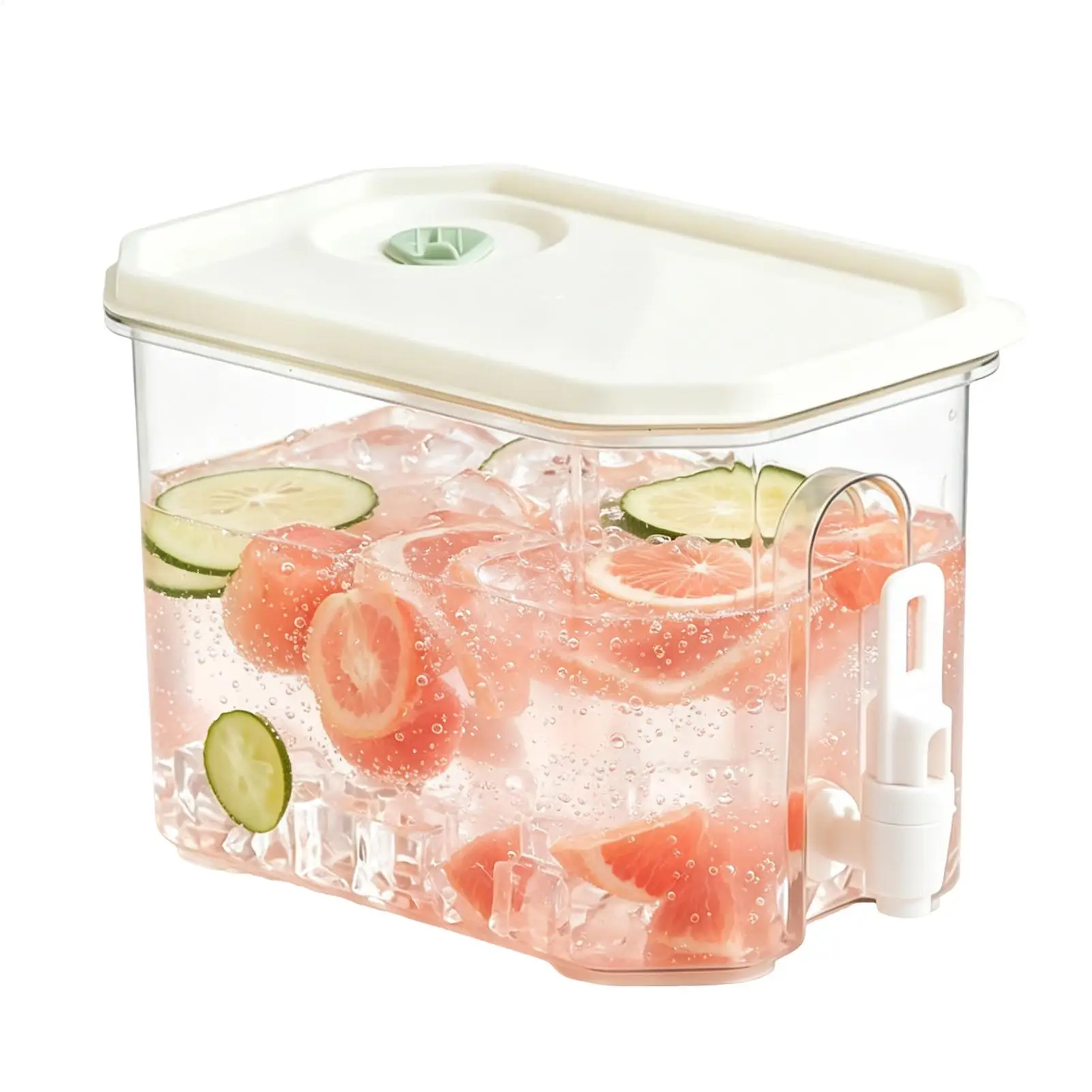 Glass Drink Dispenser 3.5L Leakproof Cold Brew Container With Spout Juice Dispenser For Table Outdoor Camping Sports Laundry