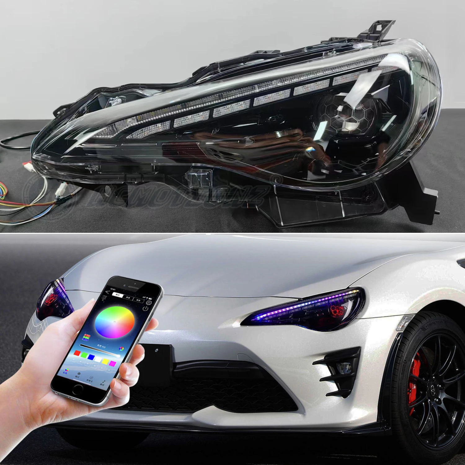 2026 HCMOTIONZ Full LED Front Lamps for Toyota 86 2012-2021 Headlights for Subaru Brz 2013-2021 Assembly Fit SCION Fr-s 2012-201