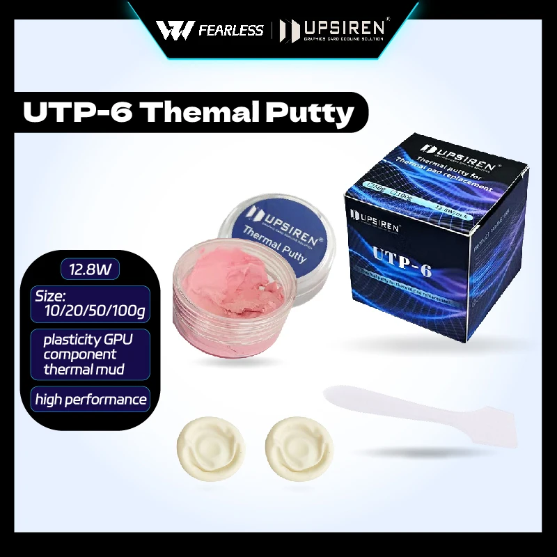 Masilla Térmica UPSIREN UTP-6 UTP-8 para GPU, Procesador IC, Enfriamiento Rápido, Puede Reemplazar Almohadillas Térmicas, Alto Rendimiento