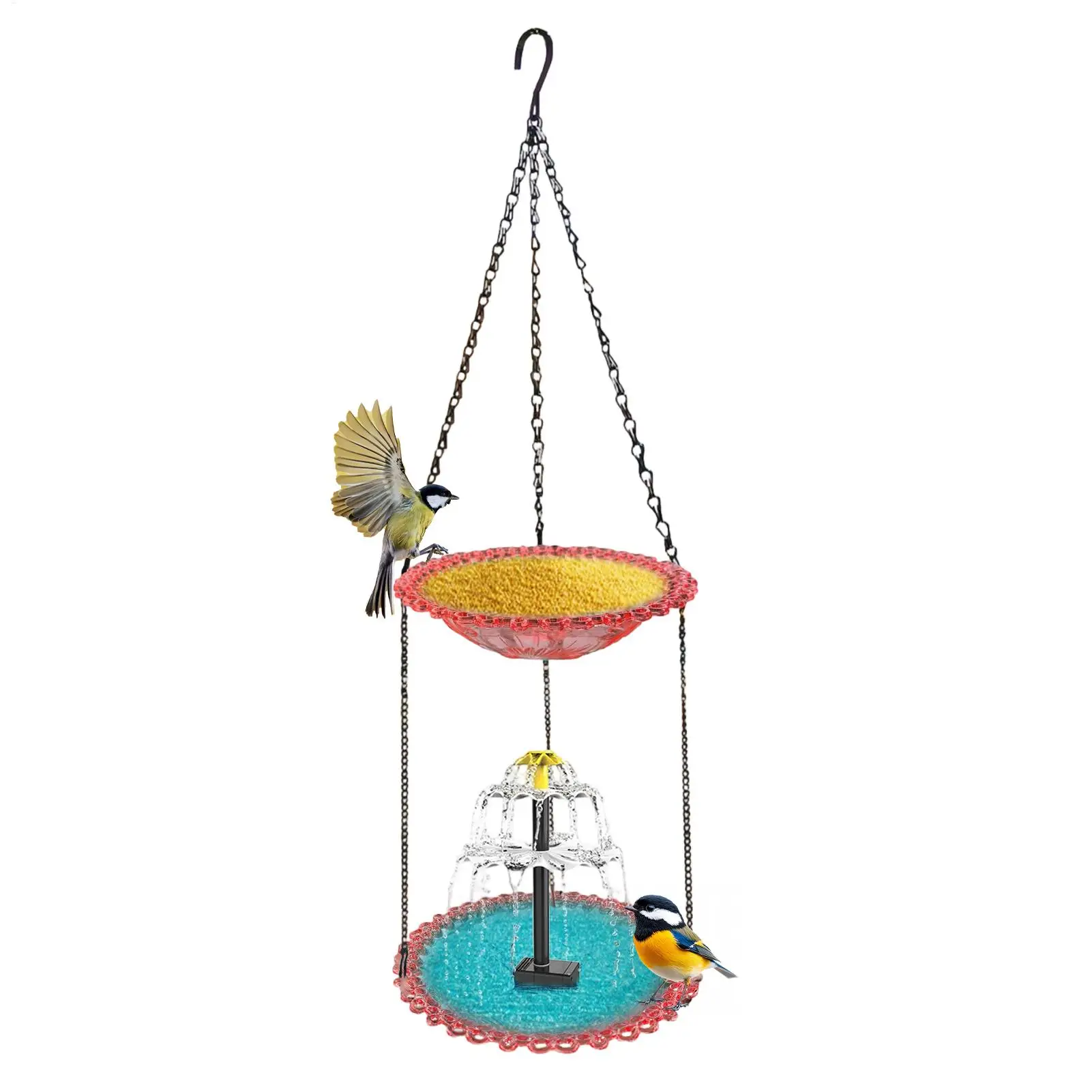 

Солнечный фонтан для купальни для птиц, солнечный насос, кормушка-фонтан для птиц, кормушка для колибри, воробьев, синиц, для террасных столбов