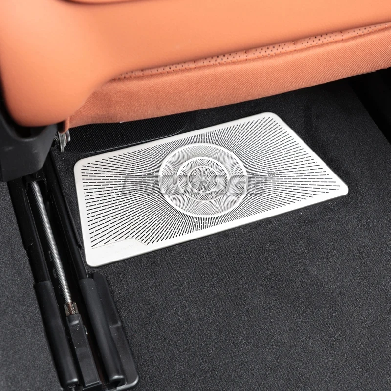 For Mercedes Benz S Class W223 2021+ Stainless Steel Seat Under Seat AC Heat Floor Air Conditioner Duct Vent Outlet Grille Cover