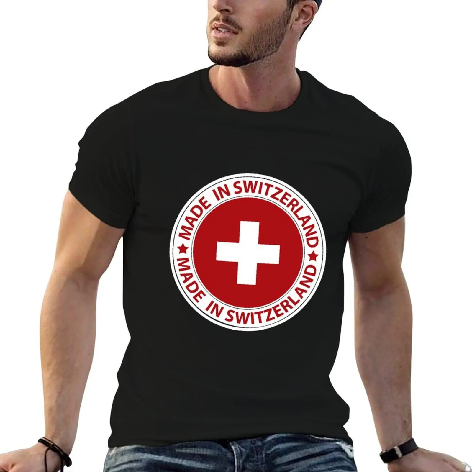

Made in Switzerland T-Shirt anime t shirts oversize man t shirt luxury T-Shirt