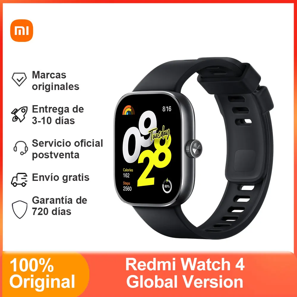 In Stock Global Version Redmi Watch 4 Smart Watch Ultra Large 1.97'' AMOLED Display 20 Days Battery Life Support 5-system