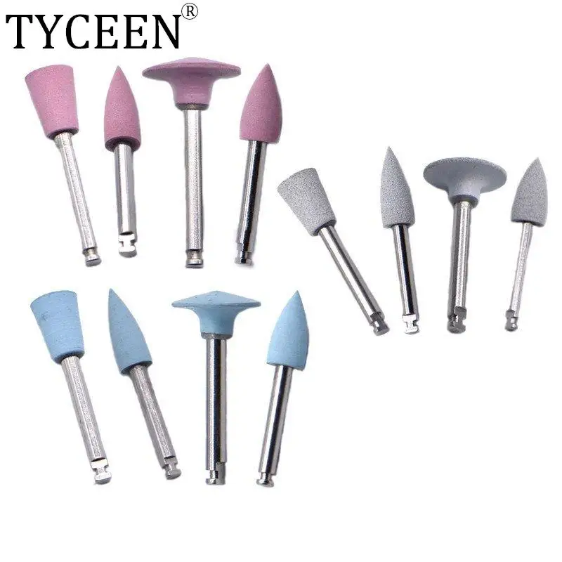 

4pcs/lot Dental Silicone Rubber Grinding Heads Teeth Polisher for Low-speed Machine Polishing Dental Tools Lab Material RA0309