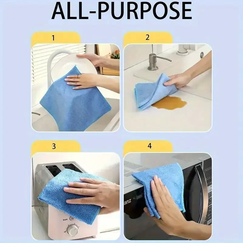 Reusable Microfiber Cleaning Cloths