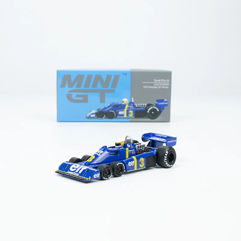 

MINI GT 1:64 модель автомобиля tyrrella P34 #3 Jody Scheckter 1976 шведский победитель GP