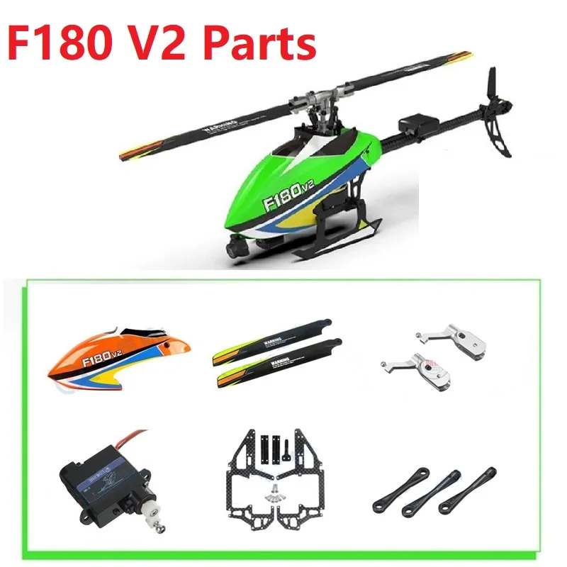 Spare Parts For YUXIANG F180 V2 RC Helicopter Accessories Canopy Blade Landing Shaft GPS F180V2 ESC Prop Tail Motor Linkage