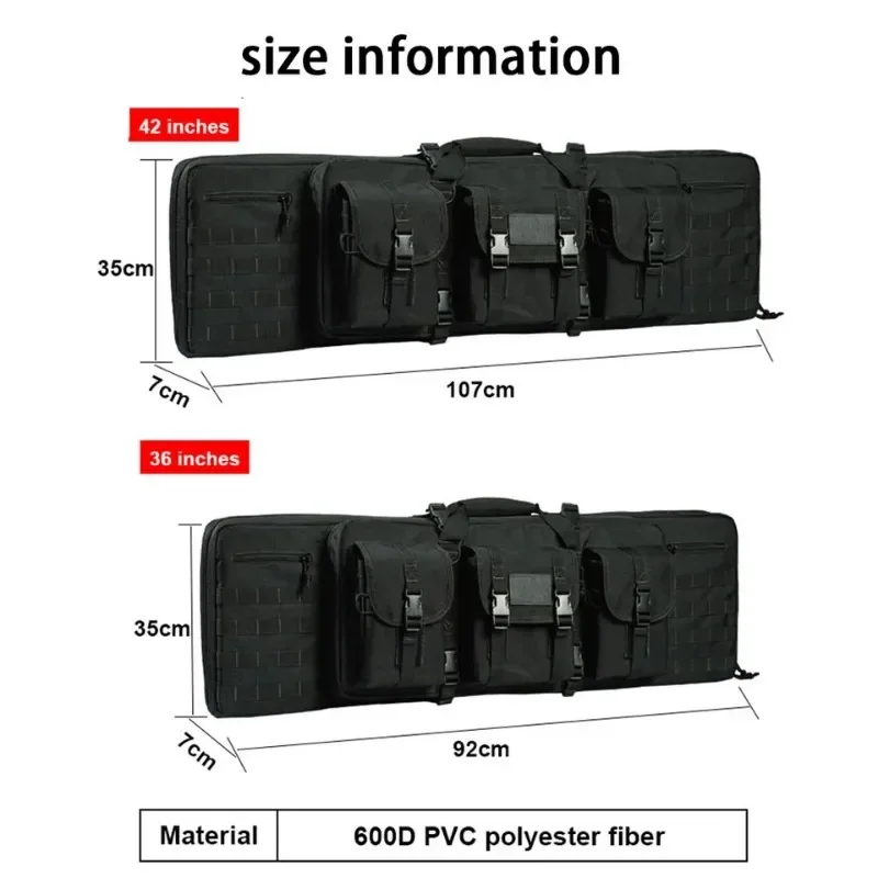 Imagem -04 - Caça ao ar Livre Acolchoou a Trouxa do Armazenamento Bloco Dobro Bolsa do Sistema do Ataque 108cm 118cm 140cm a