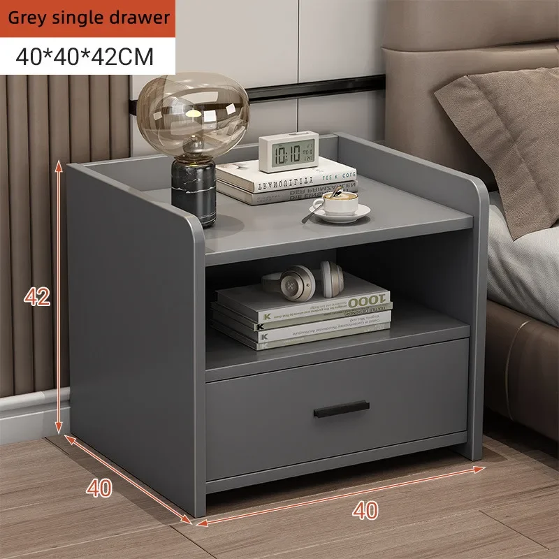 

-Hot Sale Modern Simple Bedside Table with 2 Drawers New Locker Bedside Table Bedside Table Bedroom