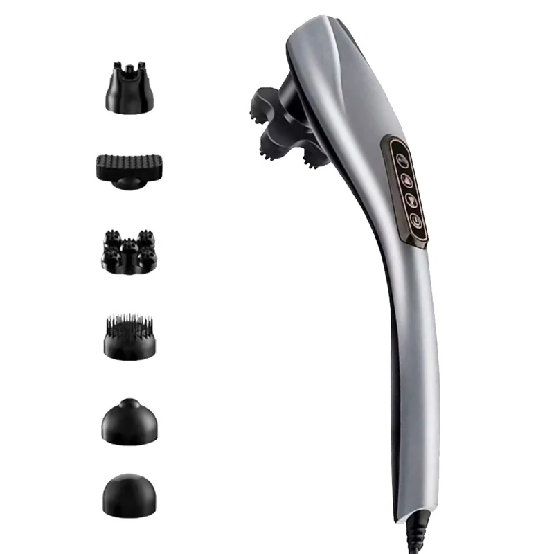 NEW Electric Handheld Dolphin Massage Stick Shoulder Neck Tapping Cervical Spine Waist Legs Whole Body Meridian Relaxation