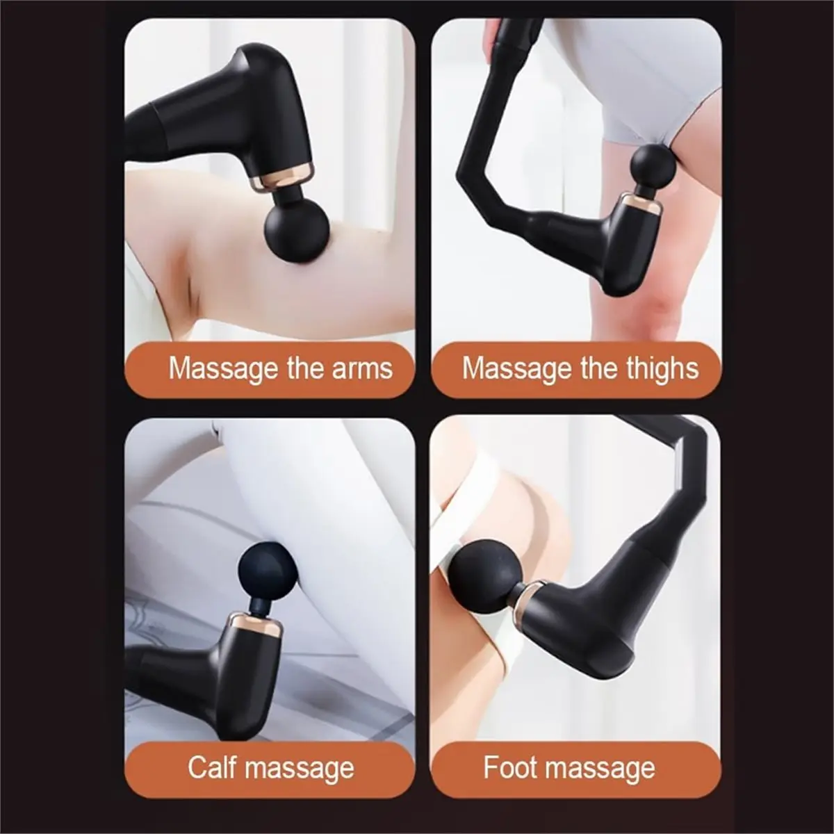 FLASH SALE-Massage with Extended Handle, Back and Neck Massage for Pain Relief, Massage Deep Tissue, with 4 Massage Heads