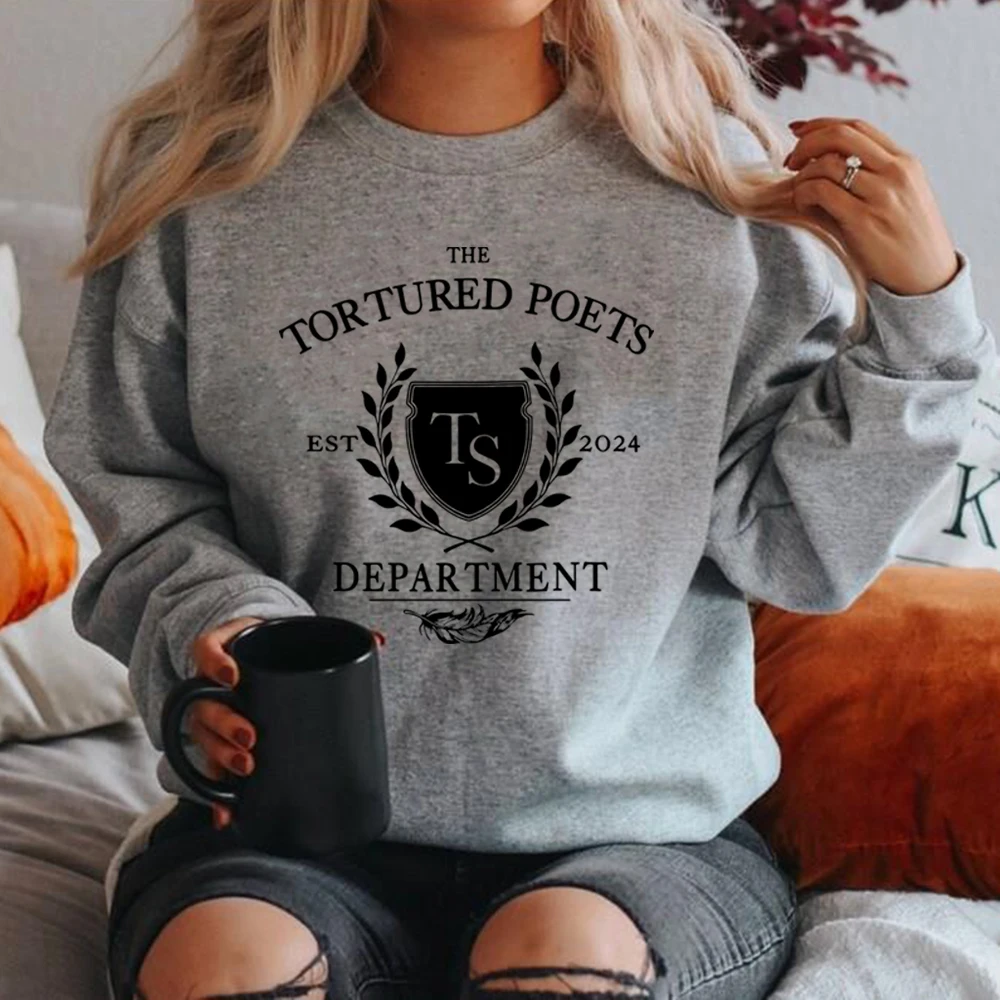 The Tortured Poets Department Sweatshirt All's Fair in Love and Poetry Sweatshirt Women Hoodies New Album TTPD Merch Shirt Top