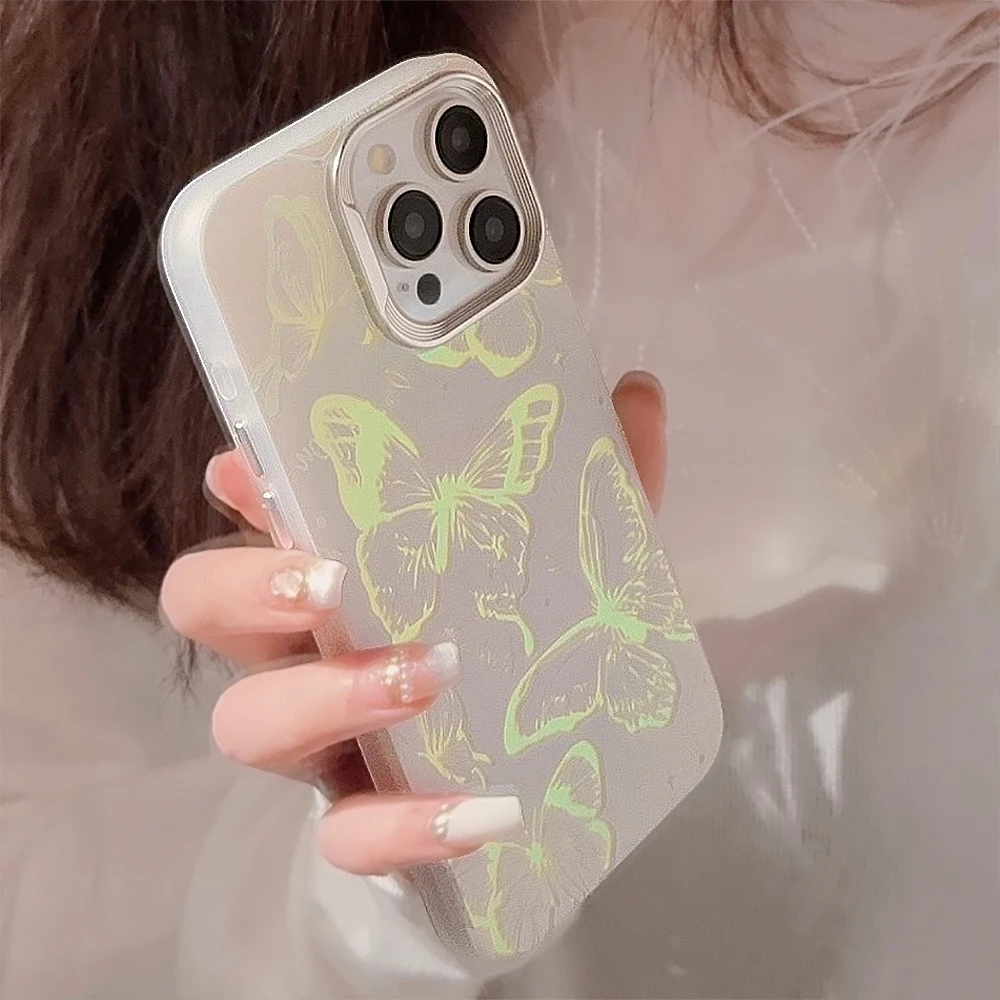 Ins Hollow Out Butterfly Star Bow Ribbon Beads Bracelet Case for iPhone 15 14 13 Pro Max 12 Pro Plus Back Cover image 5