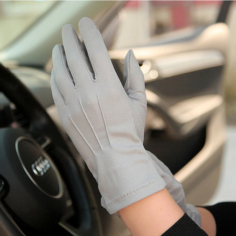 Fashion NEW Summer Gloves Unisex Non-Slip Breathable Driving Five Fingers Men Women Gloves Male Female SZ105W-2