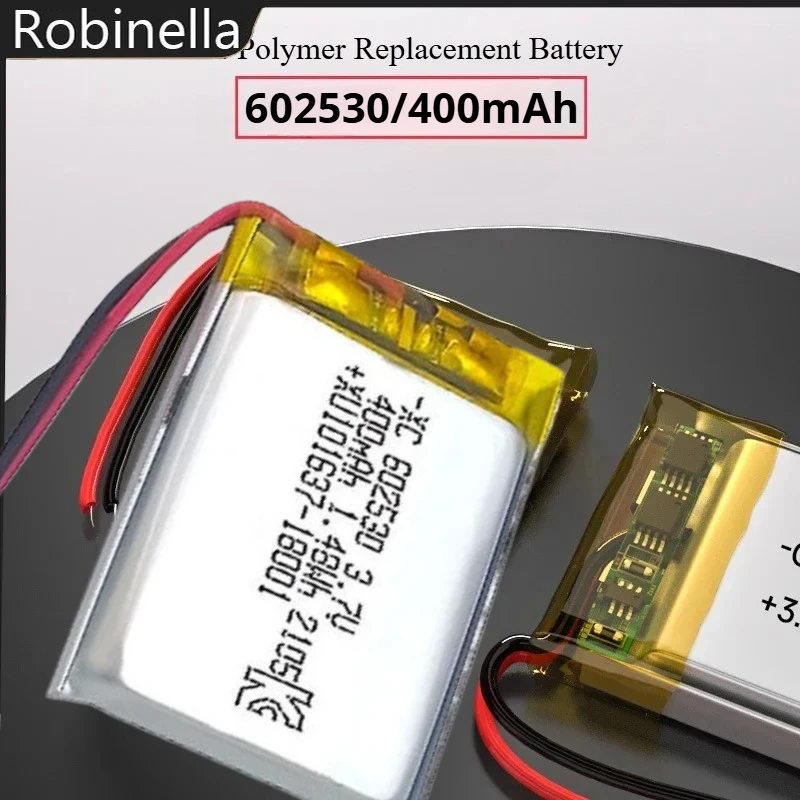 New 602530 Polymer Lithium Battery 3.7V 400mAh 062530 Li-Polymer Rechargeable Batteries for POS Machine Dog Trainers Humidifier