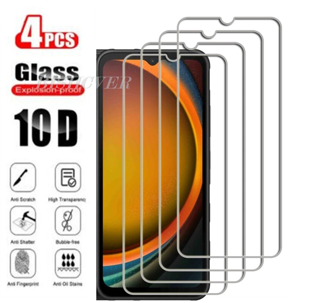 

4PCS For Samsung Galaxy Xcover7 6.6" Screen Protective Tempered Glass ON GalaxyXcover7 Xcover 7 SM-G556B Protection Cover Film