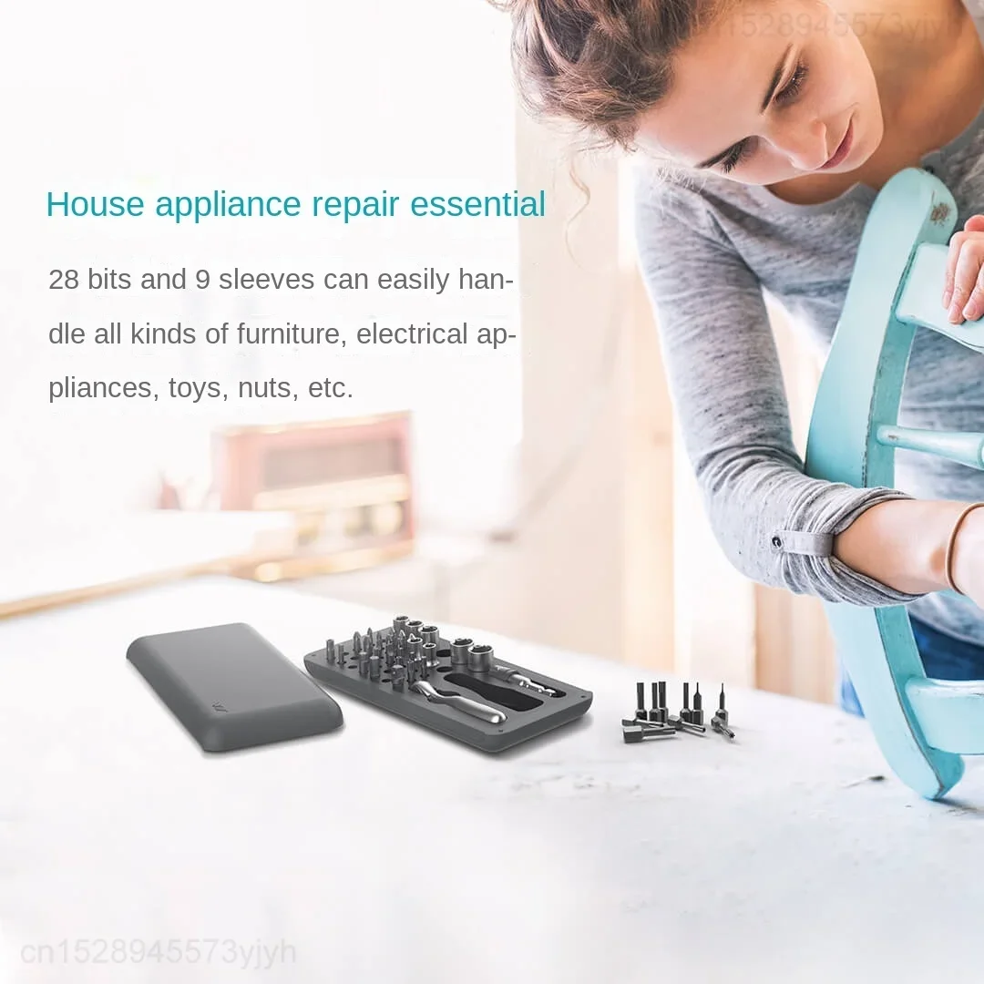 Xiaomi JIMIHOME 41 IN 1 Sleeve Screwdriver Set Ratchet Socket Wrench Kit Spanner Handle S2 Magnetic Bits DIY Home Repair Tools