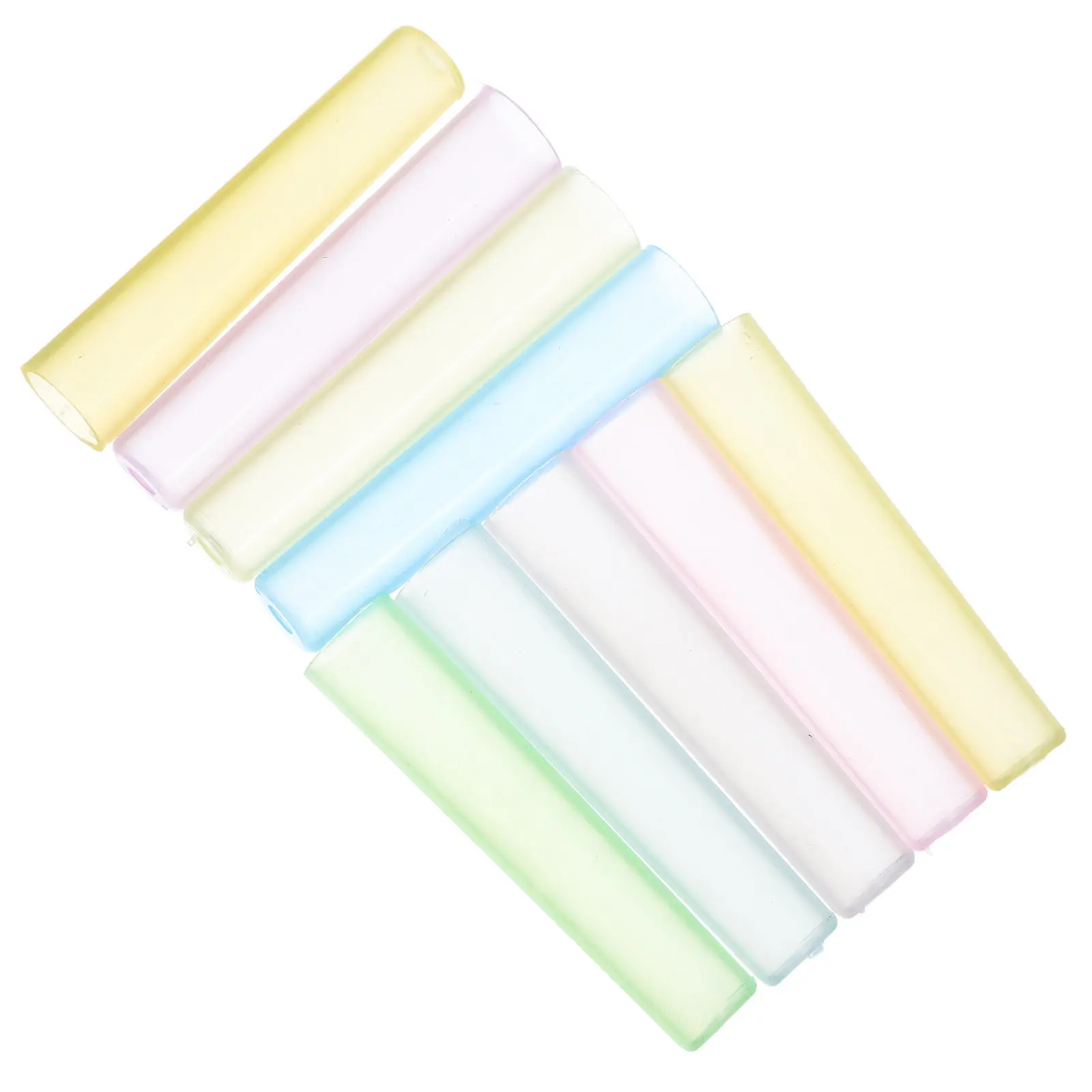 

50 шт. Защитные колпачки для карандашей, разноцветные пластиковые насадки, удлинители для деревянных ручек, забавные аксессуары для школьников, товары для школы и дома