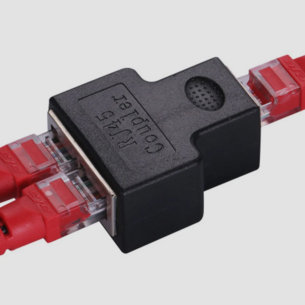 

Durable Plastic Rj45 Splitter Adapter 1 to 2 Port Ethernet Connectors Extension for Home Office Rj45 Splitter Plug